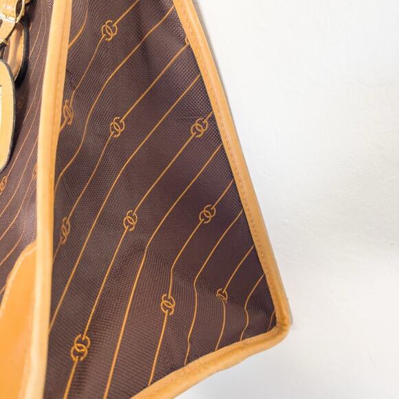 Gucci Vintage Bag Overnight RARE Logo Brown Work 60s 70s Handbag Tan Dustbag - Picture 11 of 16
